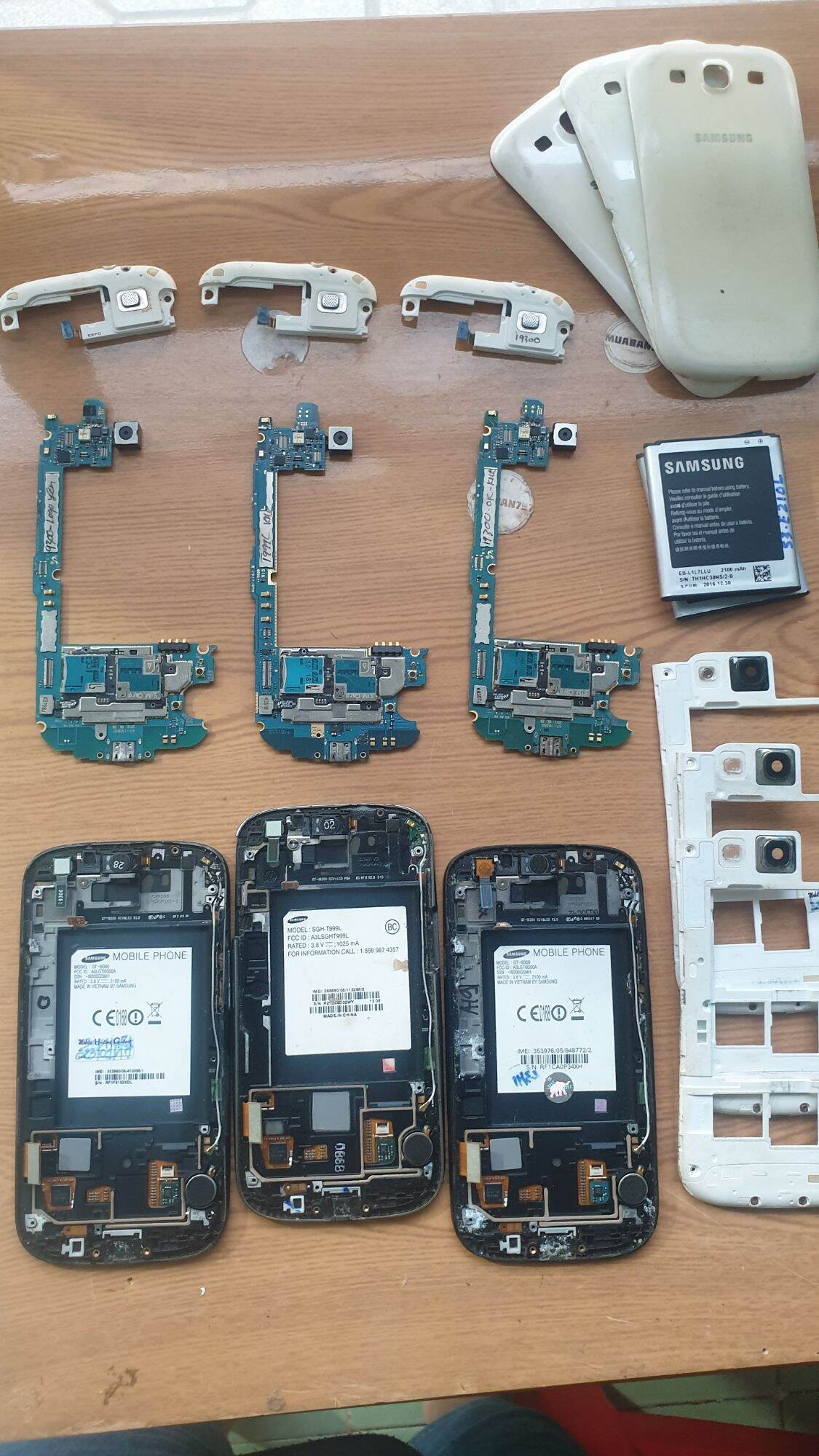 Linh kiện điện thoại Samsung s3 tháo máy