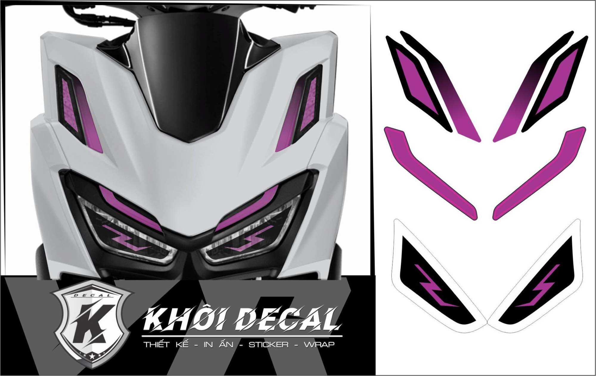 Decal dán đèn Demi Vario 160