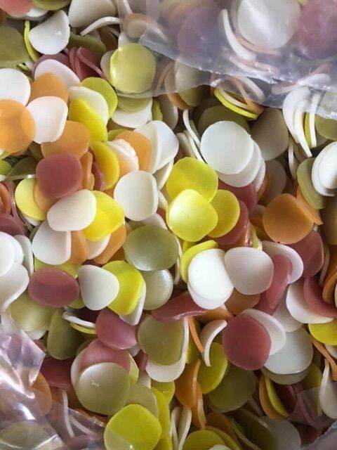 Bánh phồng tôm sắc mầu. bánh phồng rau củ. gói 100g