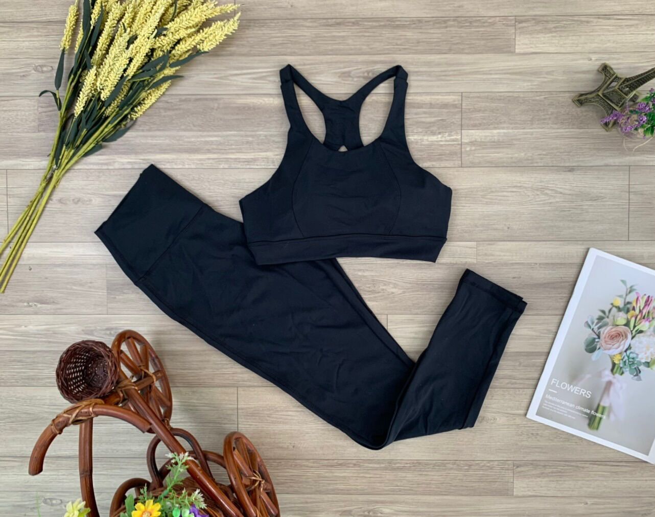 [3-5/8 Hoàn Tiền 25%]Sét Tập Quần dài áo Bra cho chị em siêu xịn