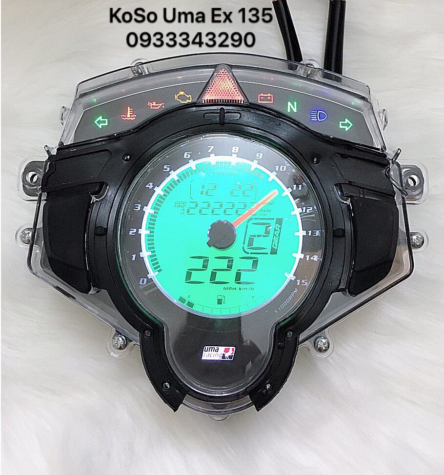 Đồng Hồ Điện Tử Koso Uma Ex 135cc Mẫu Mới 2019