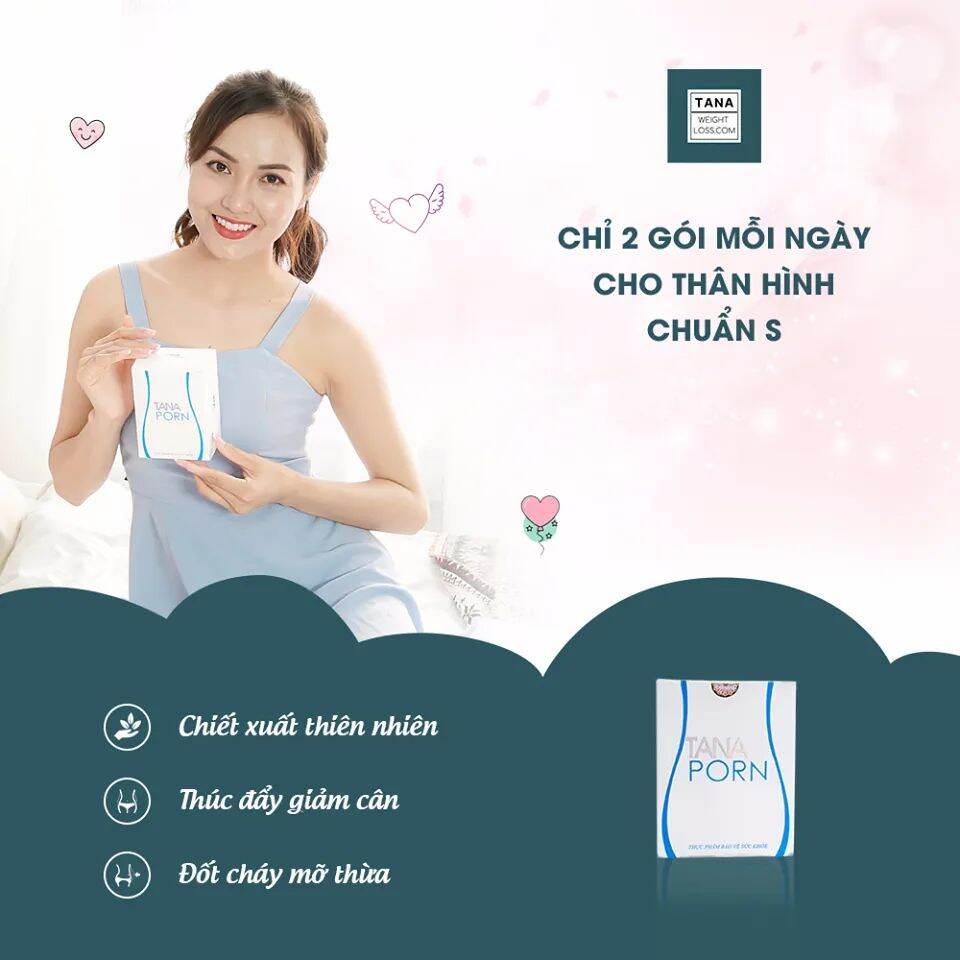 Giảm cân cực mạnh Tanaporn 9 giảm mạnh mỡ bụng bắp tay chân