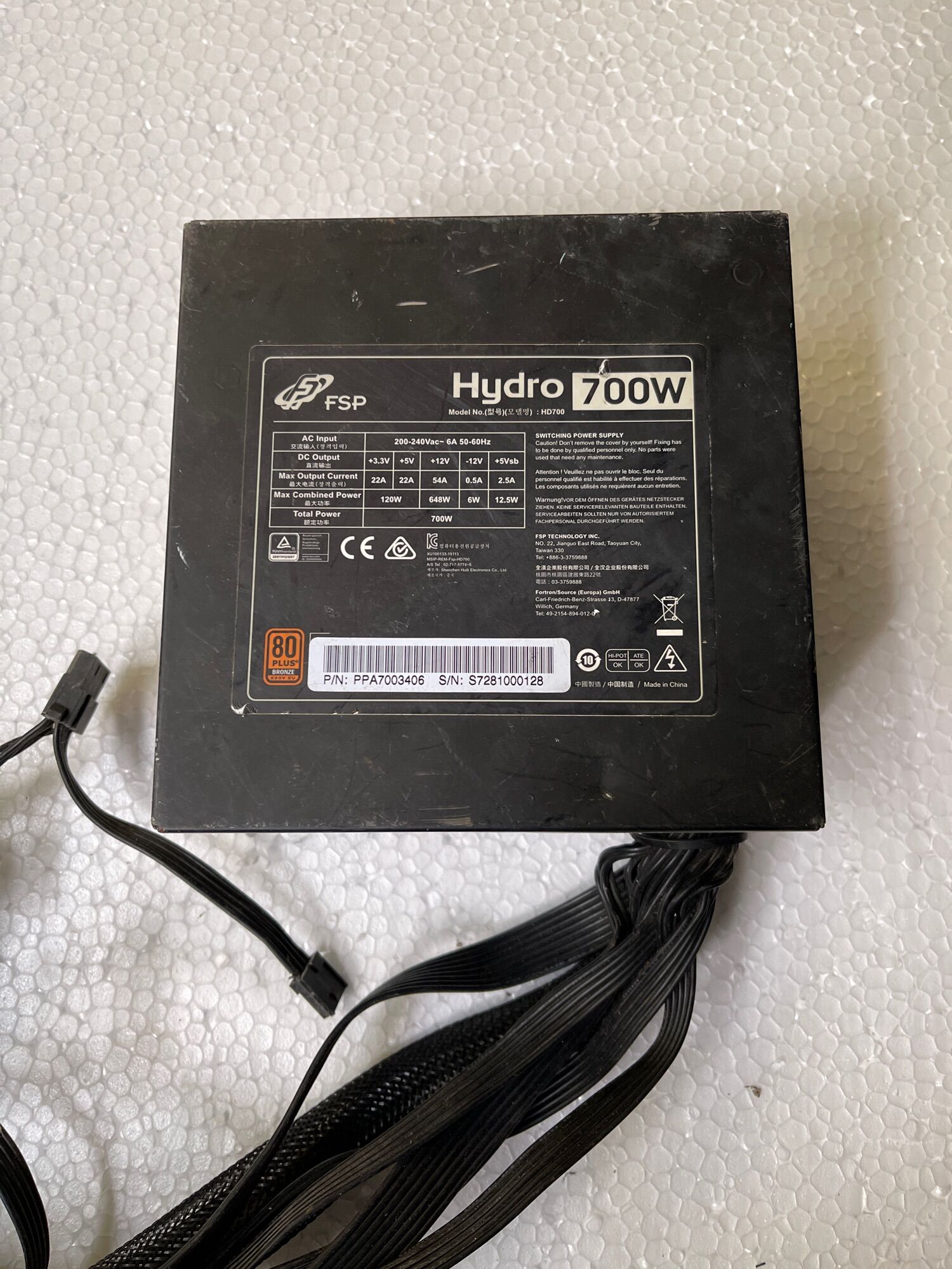 Nguồn Hydro FSP 700w