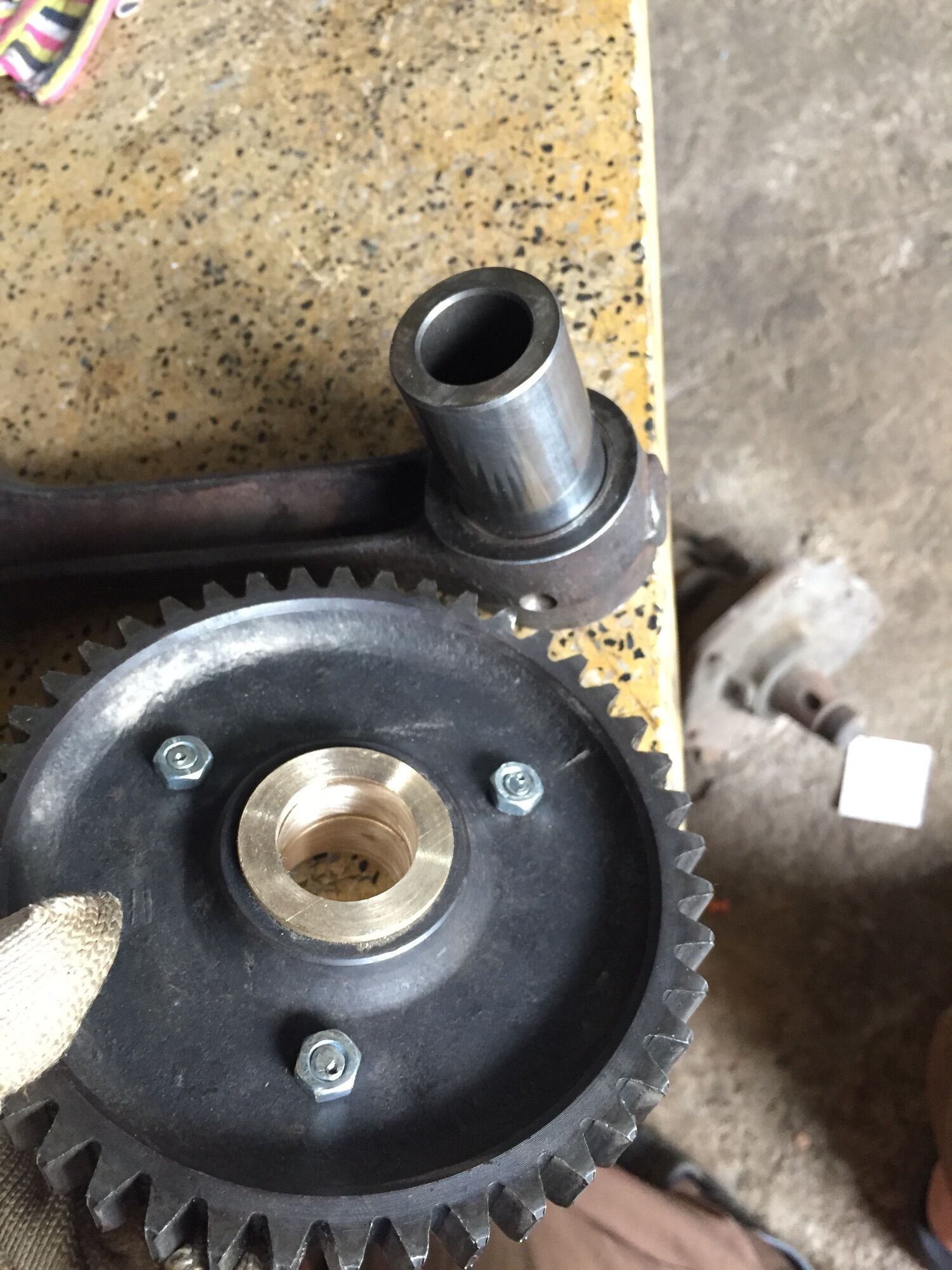 Bạc thau dài  + vĩ tự động máy D12 - D40