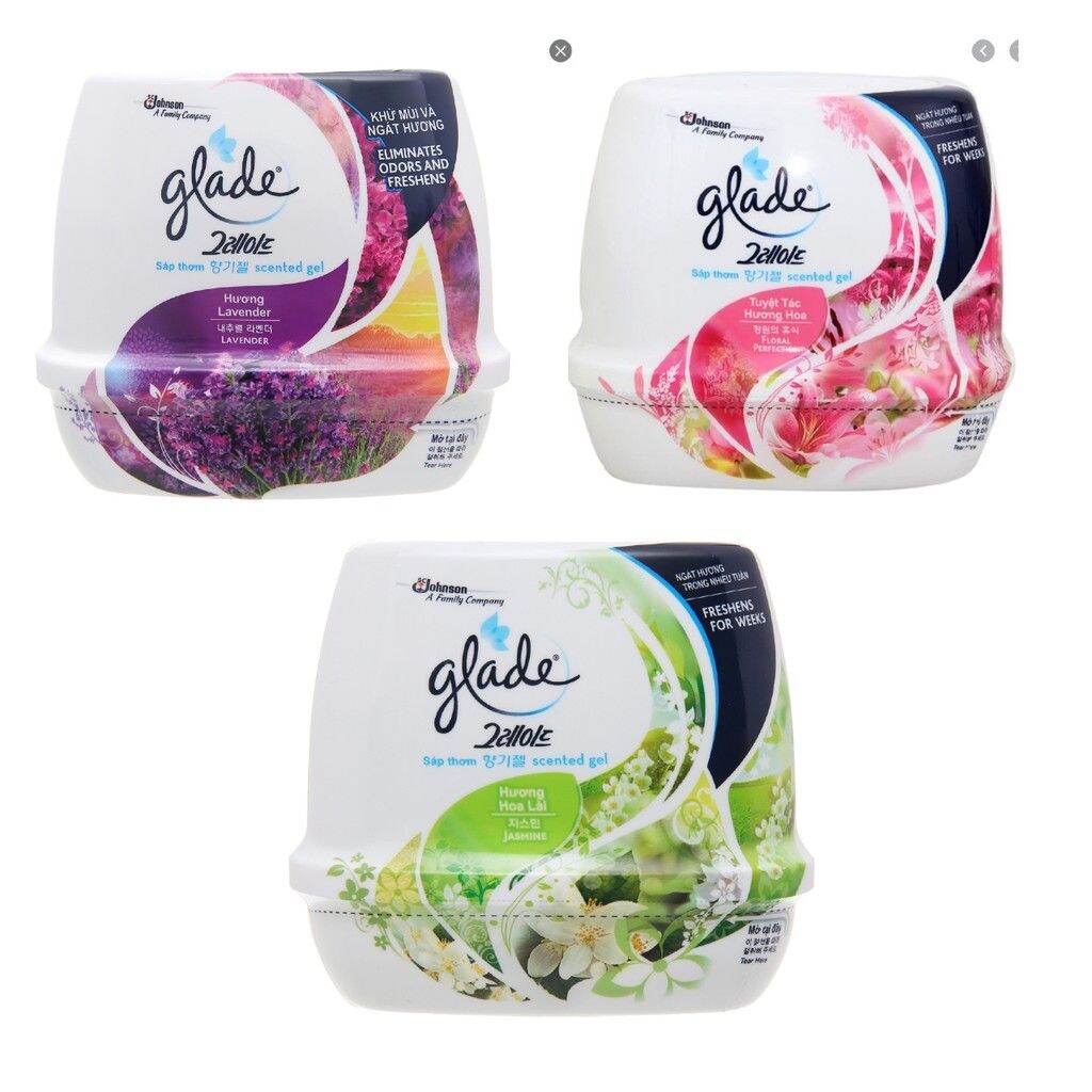 Combo 2 hộp sáp thơm Glade nhiều mùi 180g