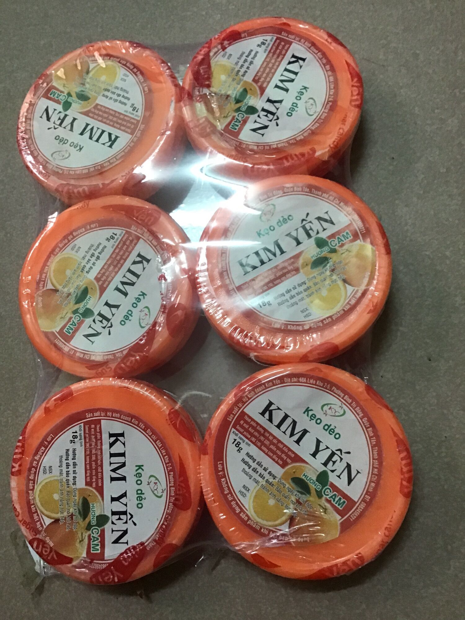 [HCM]Combo 6 hộp kẹo dẻo Kim Yến