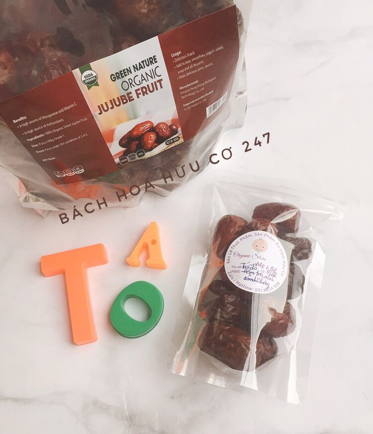 [ Tách lẻ 100g ] Táo đỏ hữu cơ Green nature Ninh hạ