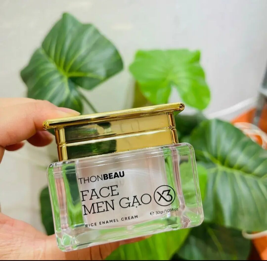Kem Men Face Gạo X3  hũ 30gr [ Chất Kem Lotion ] ( tặng 1 sữa rửa mặt gạo 40ml )
