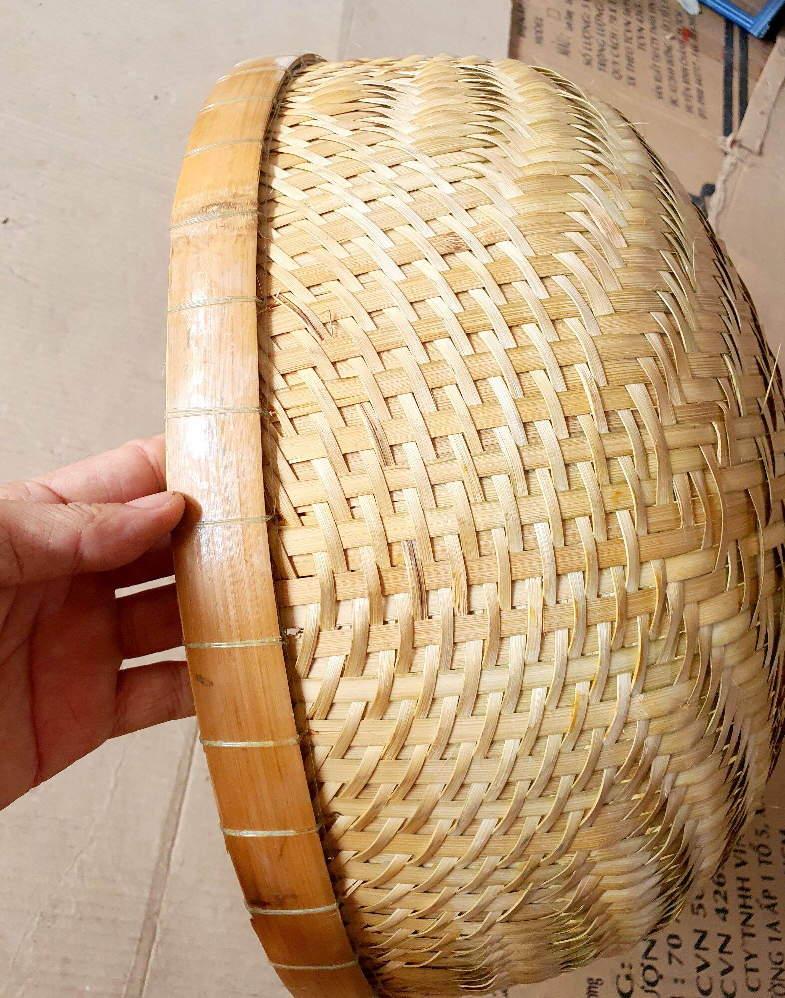 Thúng Gạo Đan Tre LOẠI 1, Chắc Chắn và Bền Đẹp