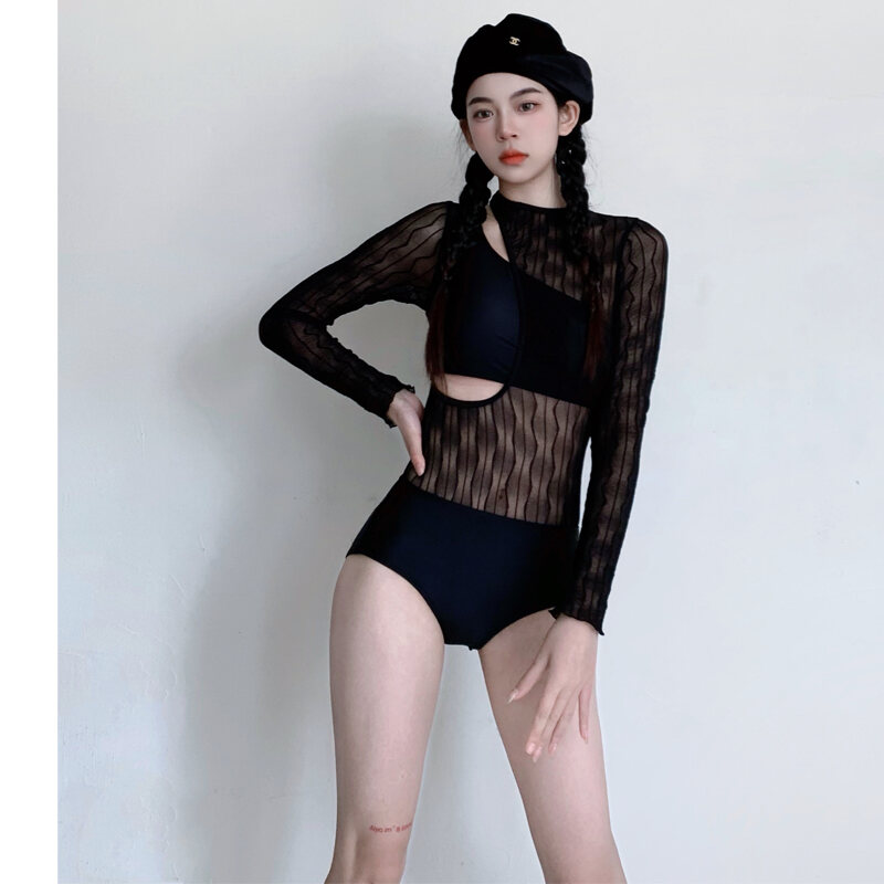 Đồ Bơi Tắm Suối Nước Nóng Nghỉ Mát Cổ Điển Dáng Gầy Che Bụng Phong Cách