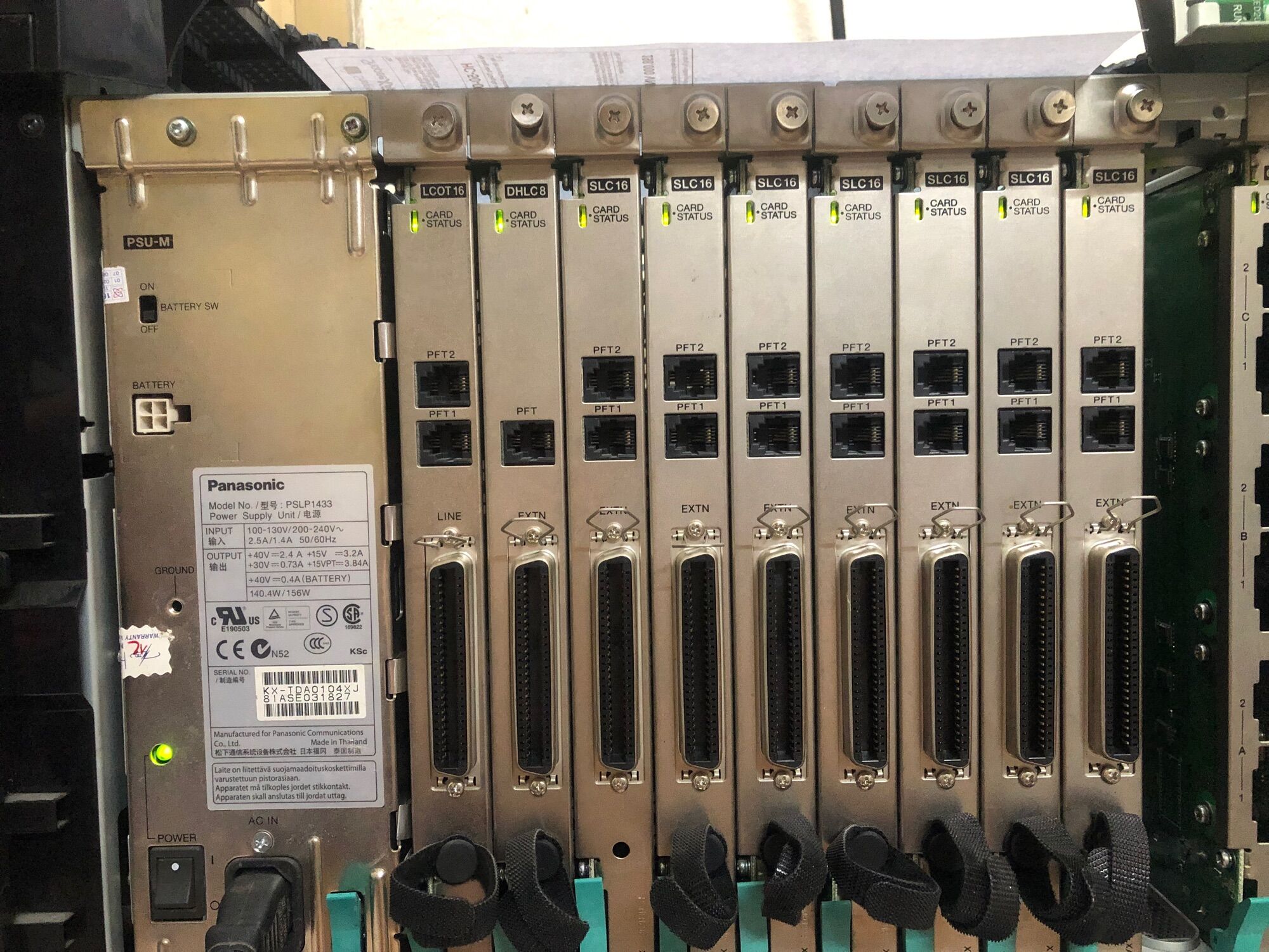 Tổng đài điện thoại Panasonic KX-TDA200(16 CO Từ 72-128EXT)
