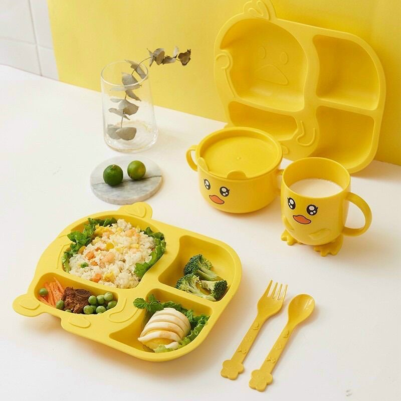 Khay ăn dặm cho bé bộ 5 món