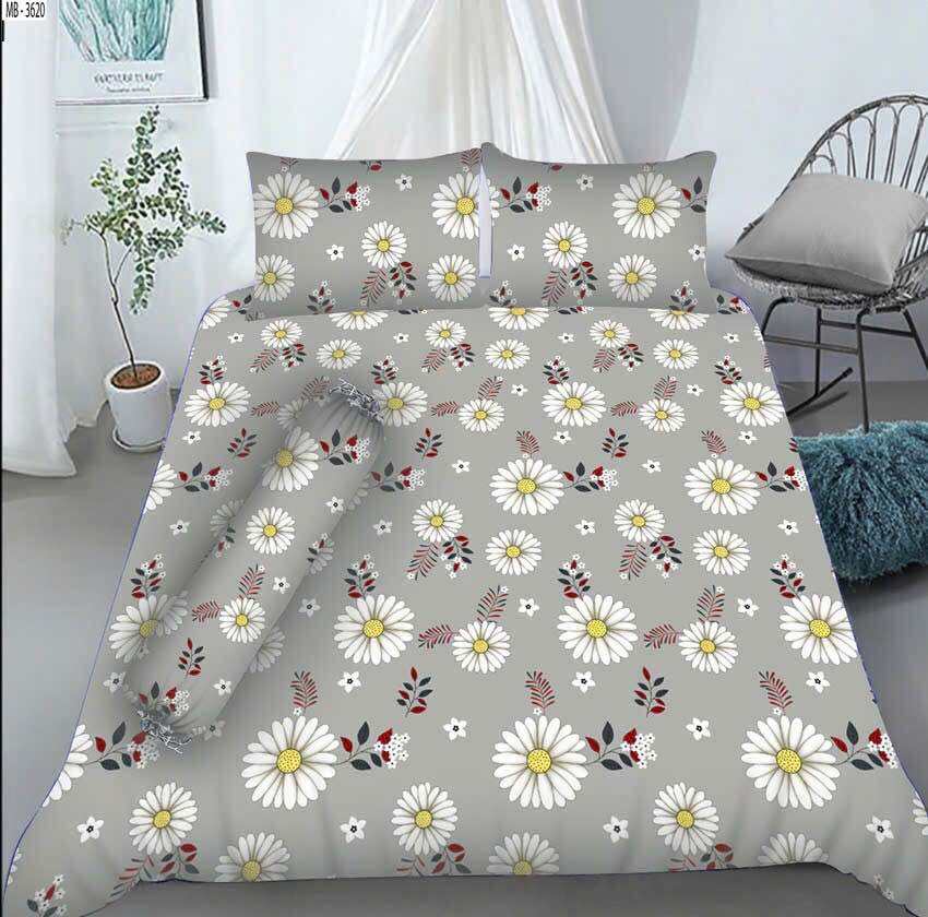 Bộ Drap Giường Thun Lạnh  4 MÓN LÁ XINH