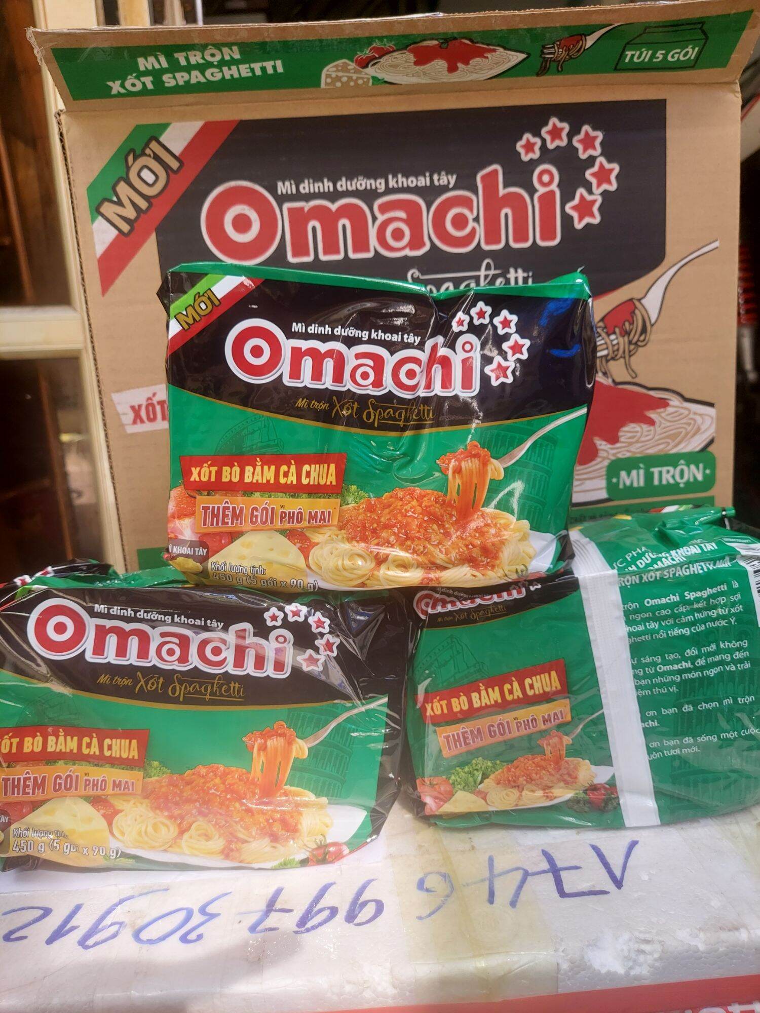 Mì omachi spaghetti thùng 30 gói