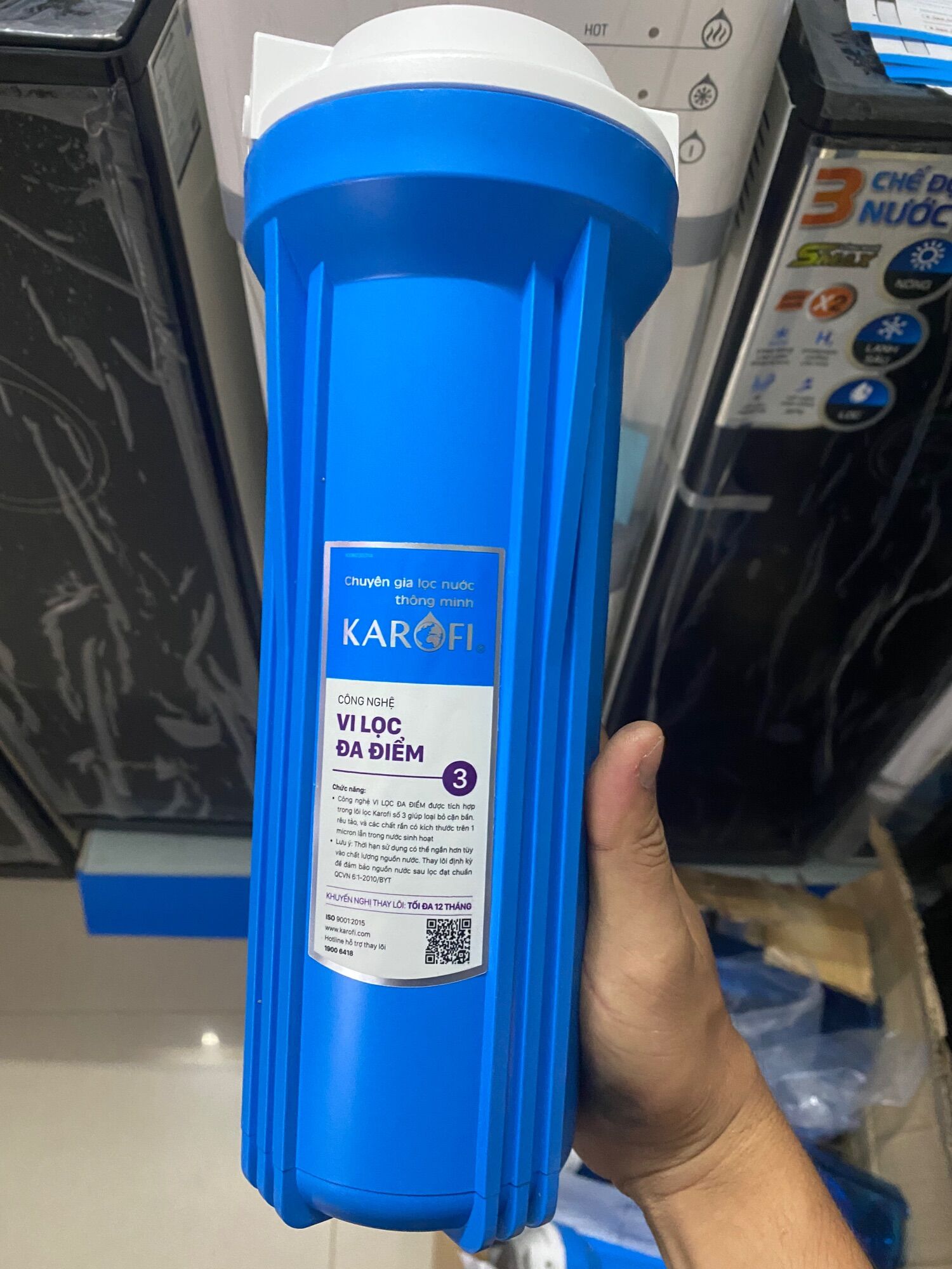 Cốc lọc nước số 3 chính hãng Karofi - Cốc lọc nước số 3 dành cho máy lọc nước R.O