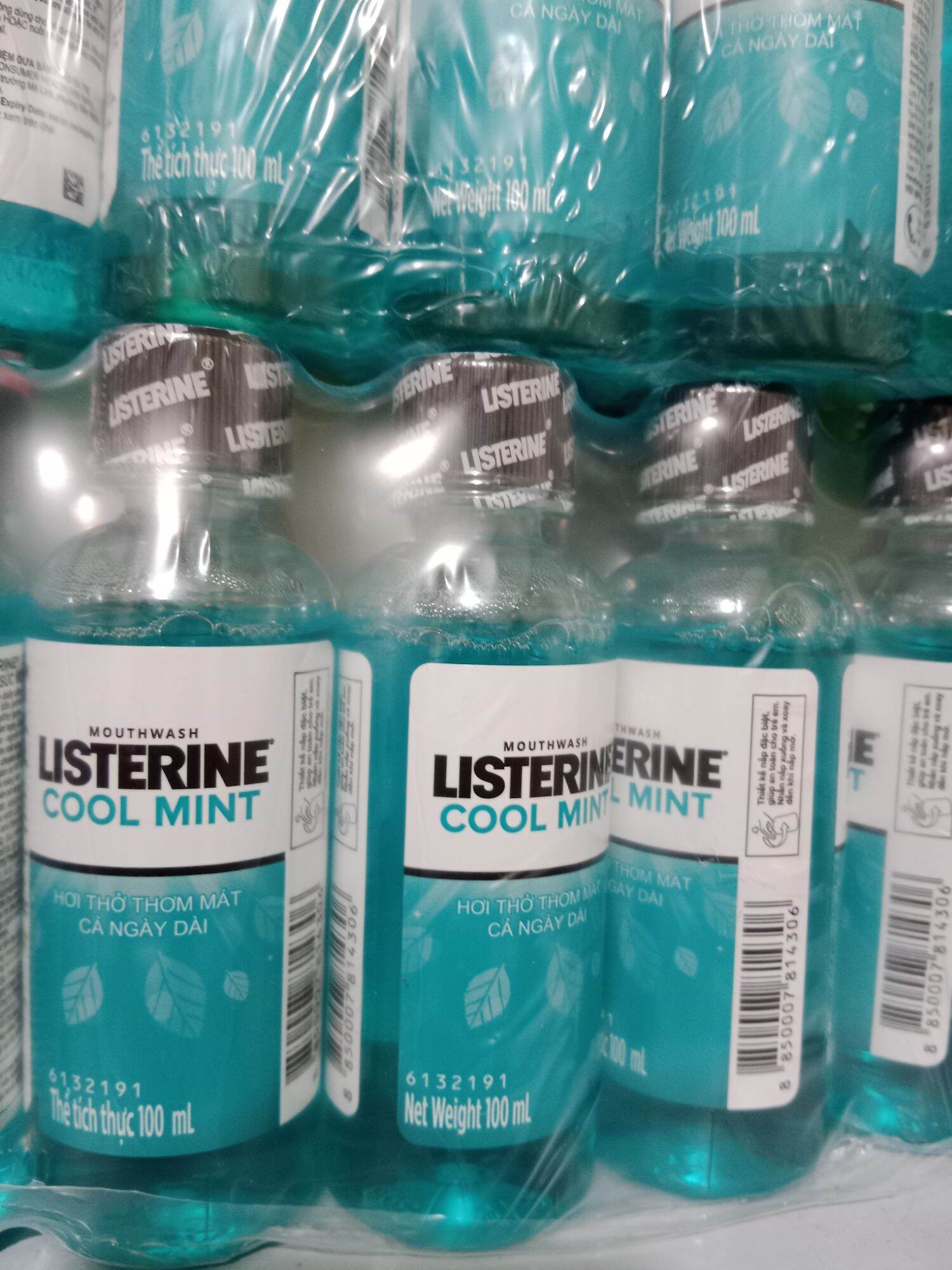 Nước súc miệng listerine Coolmit Cay The Mát 100ml