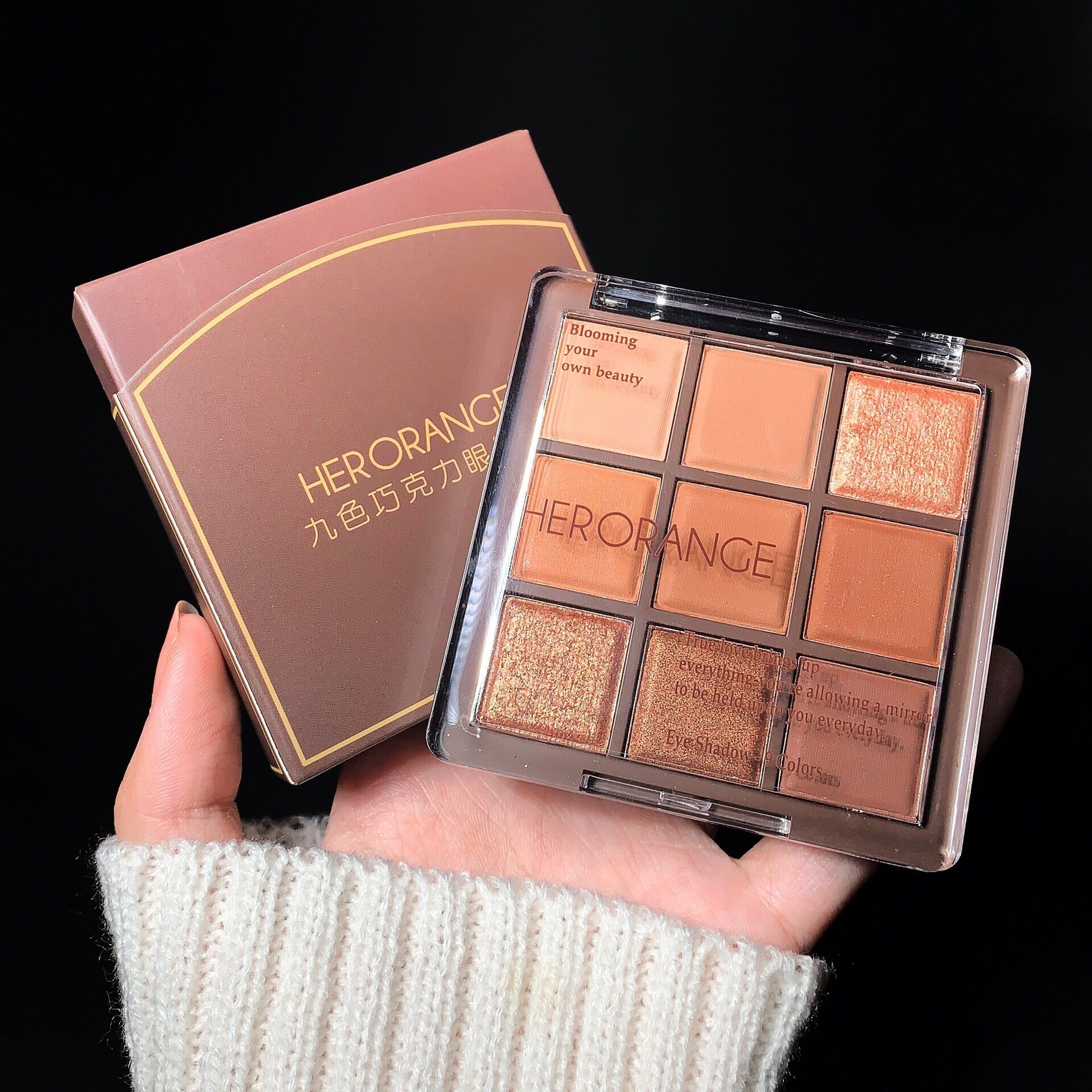 Phấn Mắt Herorange Tone Cam Nâu Tây