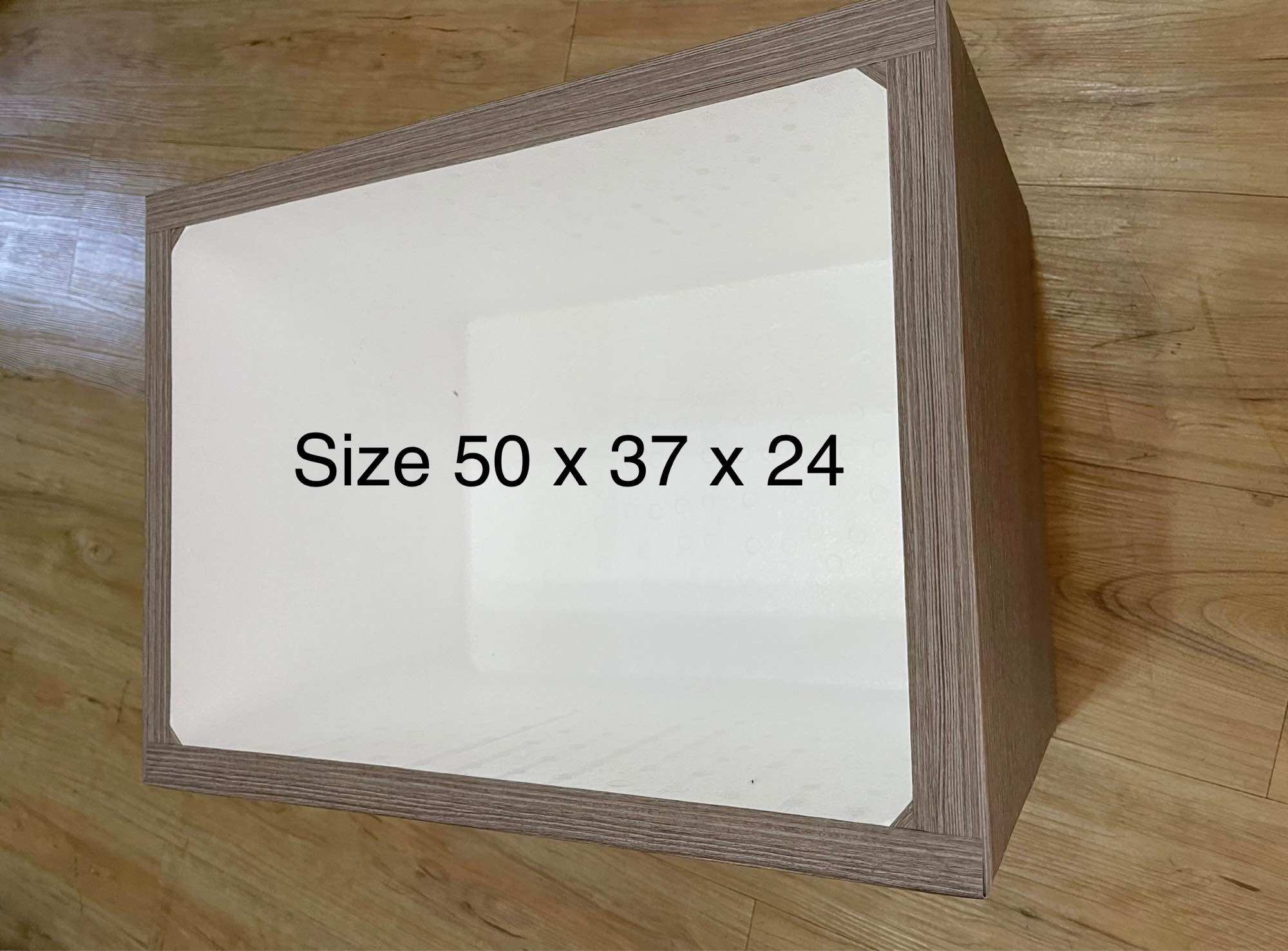 Thùng xốp vân gỗ nuôi cá size 50x37x24
