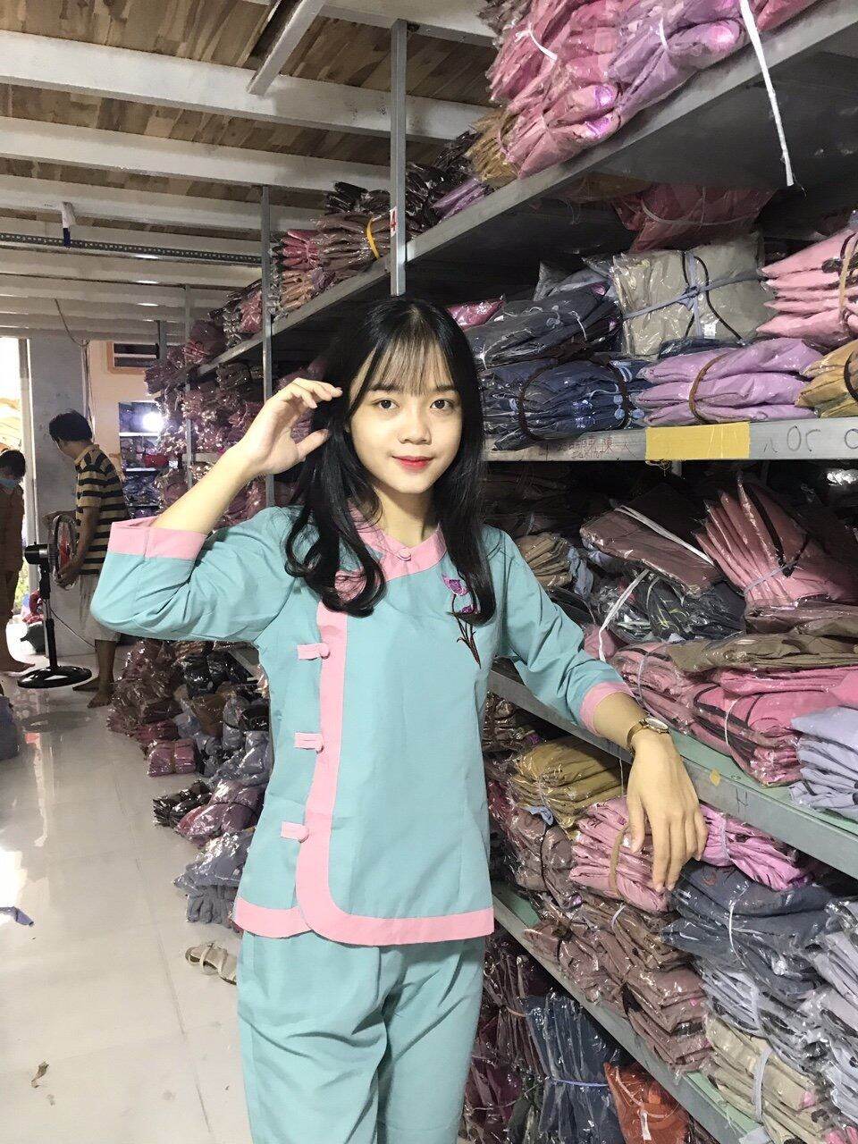 đồ lam đi chùa#độ bộ nữ phật tử