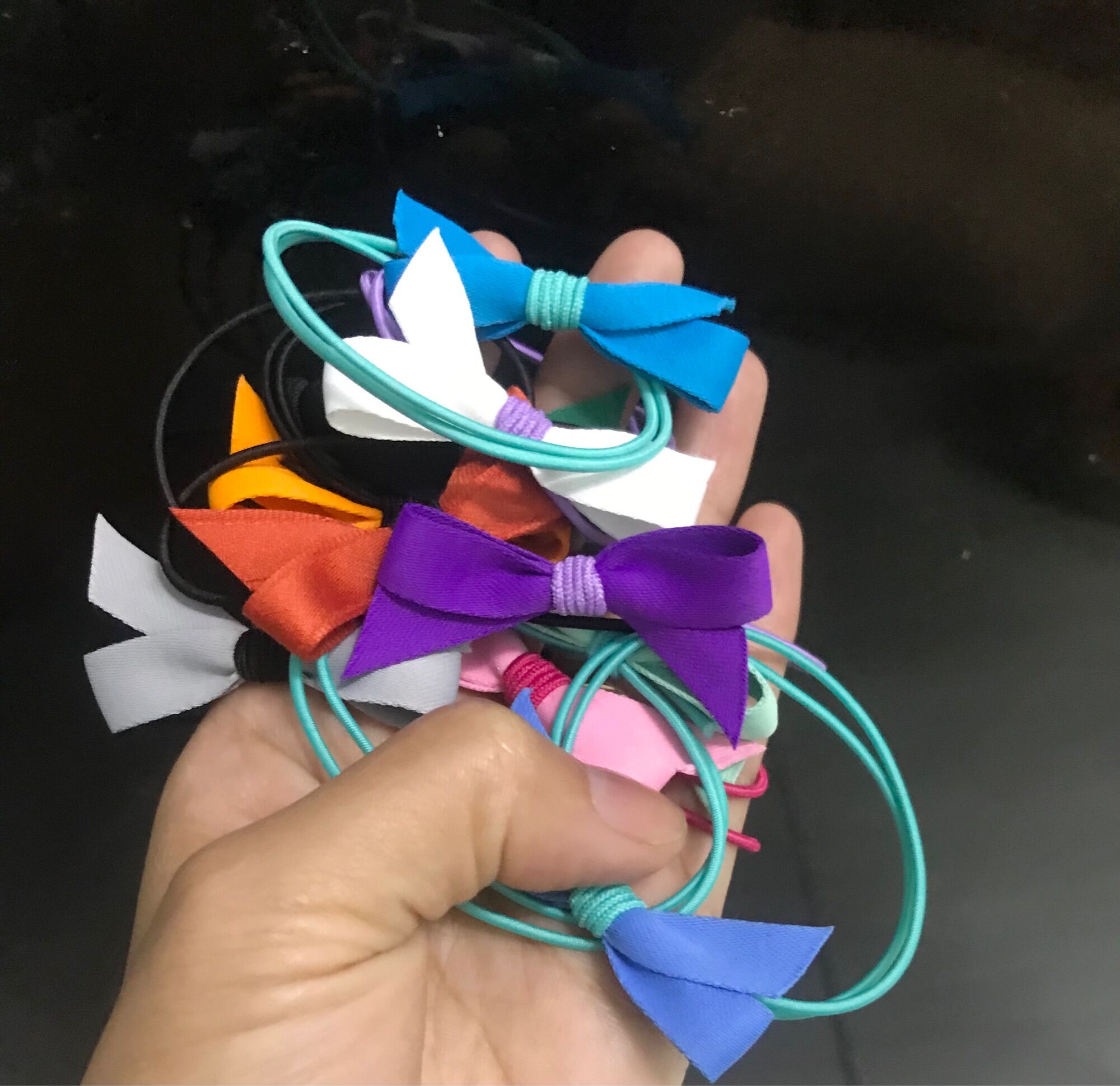 Set 100 dây buộc tóc nơ nhí