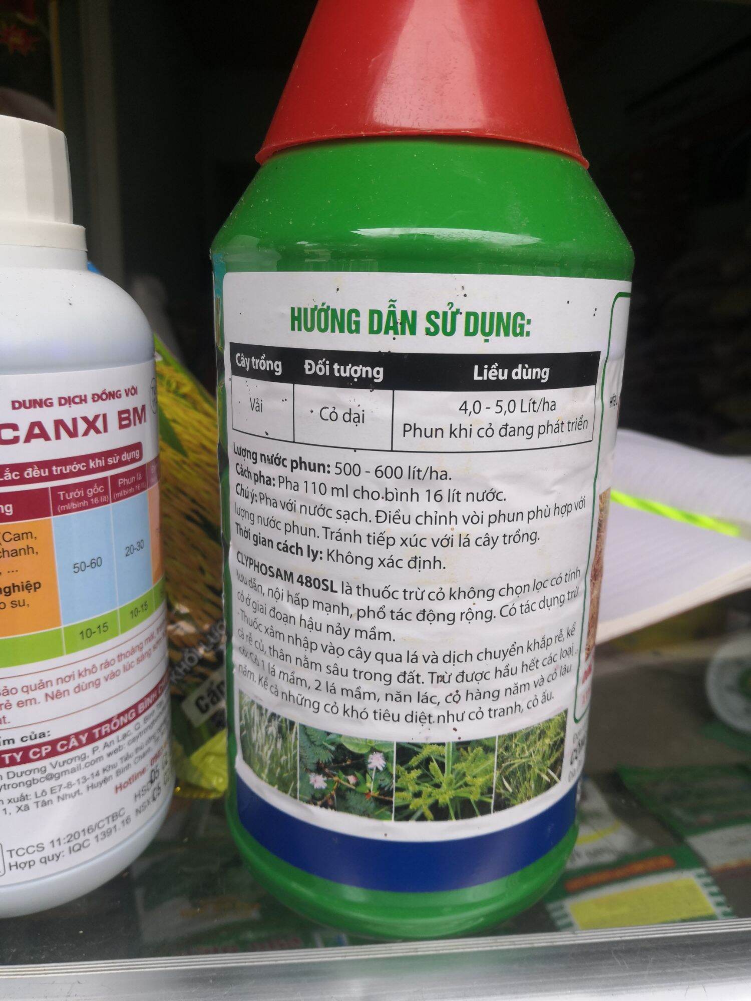 Cỏ cháy Glyphosat Diệt sạch mọi loại cỏ