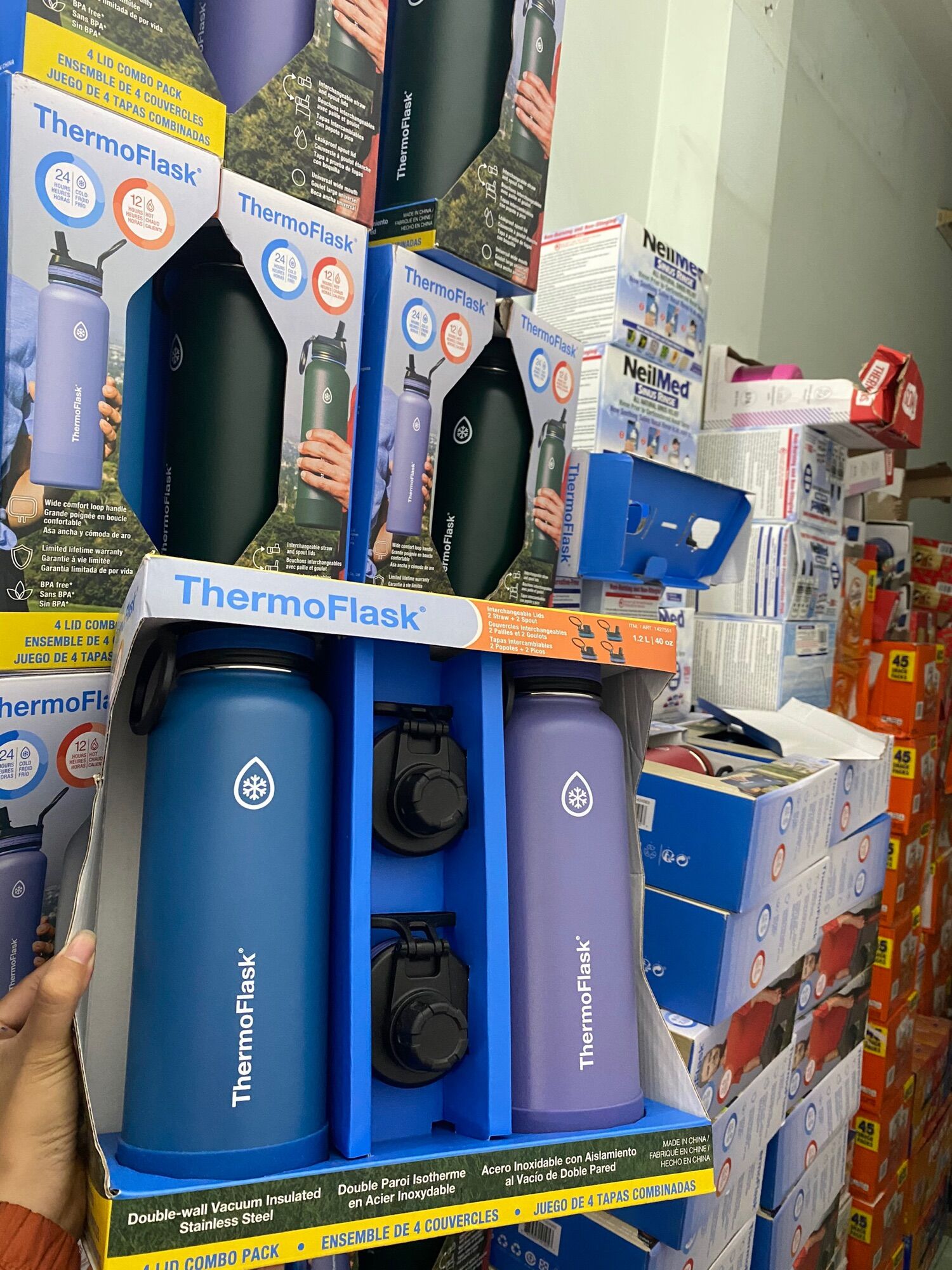 SET 2 bình giữ nhiệt ThermosFlask 1.2l Chuẩn Mỹ
