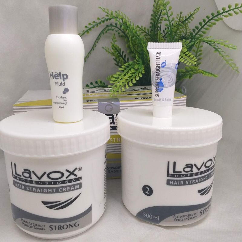 Thuốc Duỗi Lavox sọc  Xám 500ml x2 (Dành Cho Tóc Khỏe)
