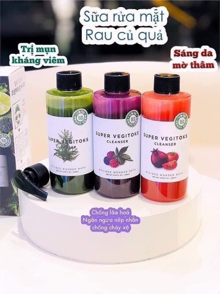 Sữa rửa mặt thải độc Super Vegitoks Cleanser
