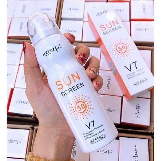Xịt Chống Nắng Sun Screen V7 Hàn Quốc