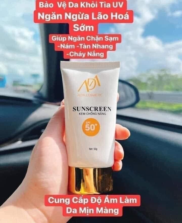 Kem chống nắng ADA group cung cấp độ ẩm làm da mịn màng