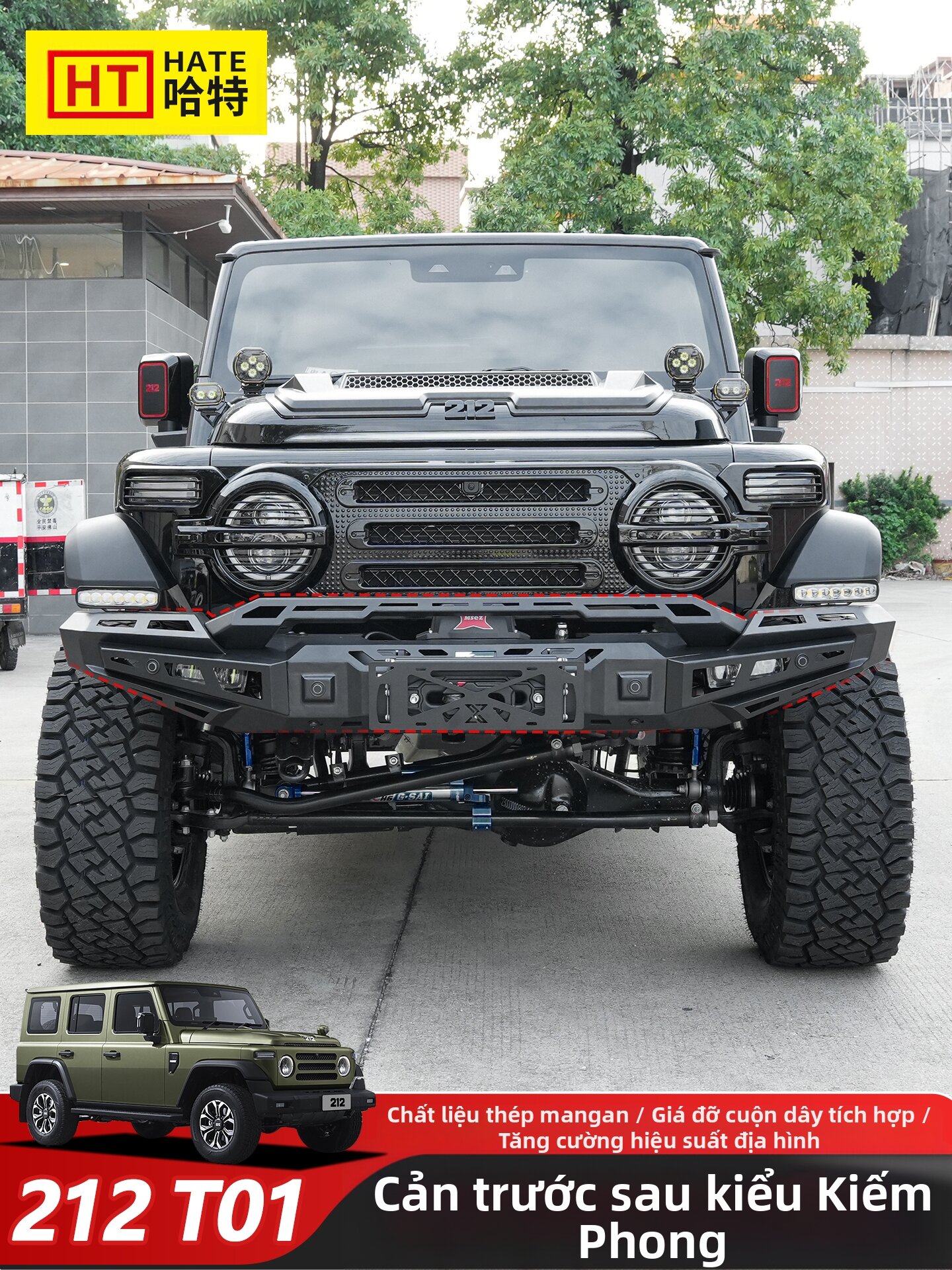 HATE | Bull Bar Bumper Guard Luggage Rack & Window Mesh Kit Giá 9,933,000 Đồng*Miễn phí vận chuyển