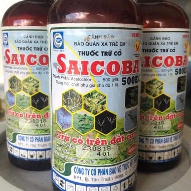 Thuốc diệt mầm cỏ mía, sắn Saicoba 500EC chai 400ml