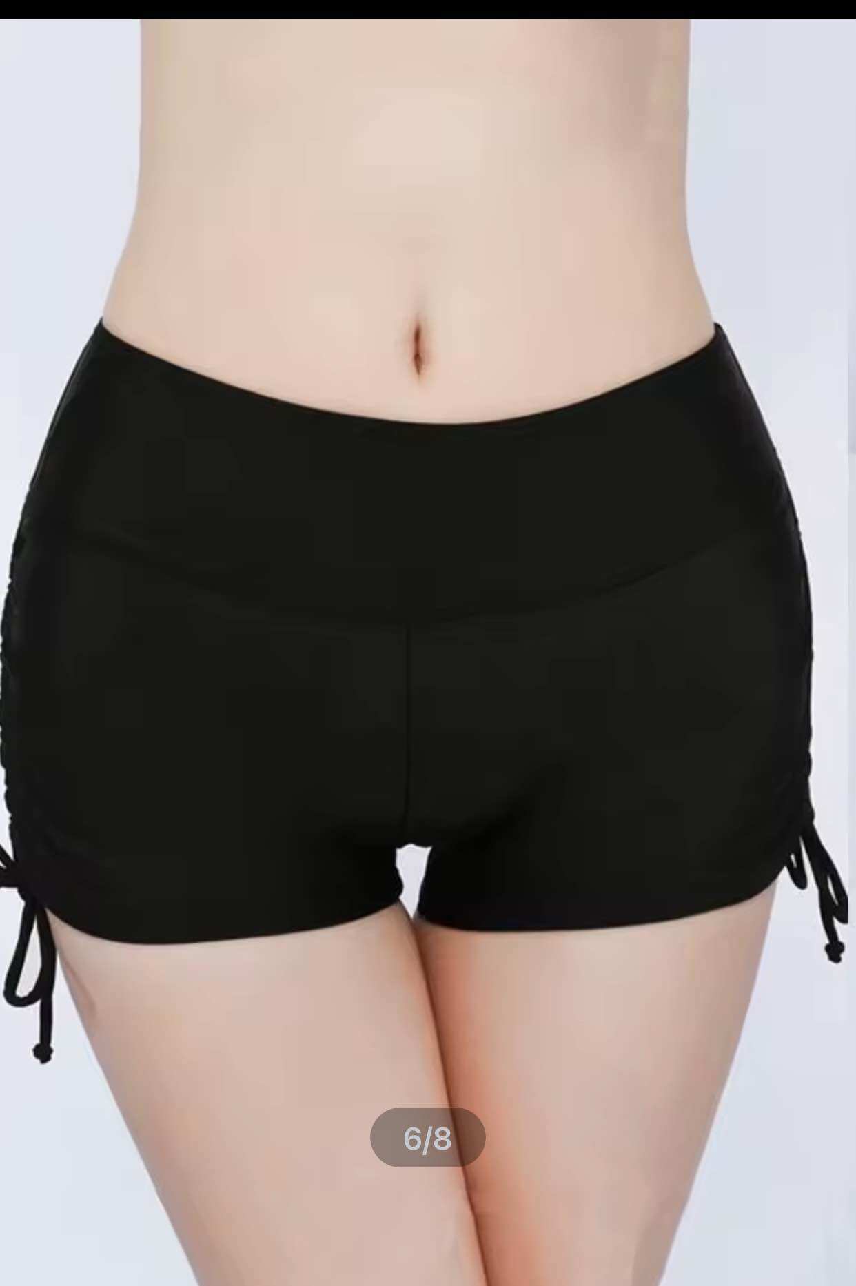 (Size 40-95kg) Quần bơi,chân váy bơi thun lạnh full đen cho nữ