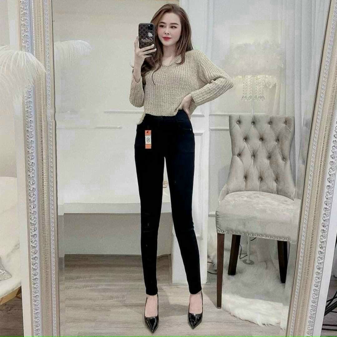 Quần legging umi khoá trước