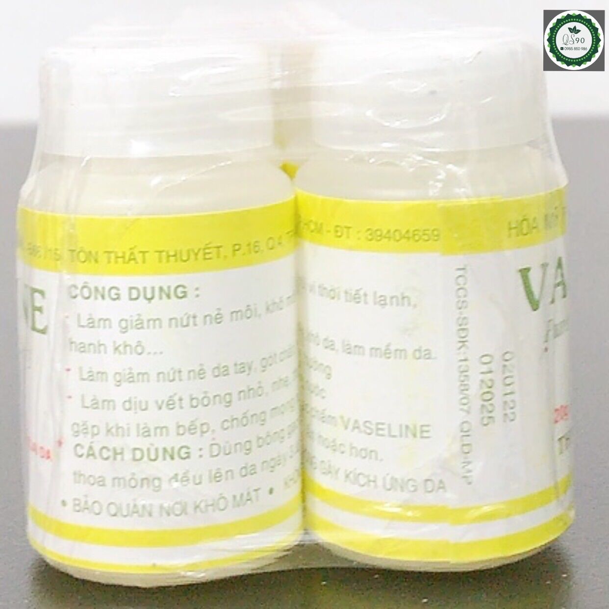 1 lốc 10 lọ 20g vaseline thiên ngân/date 2028