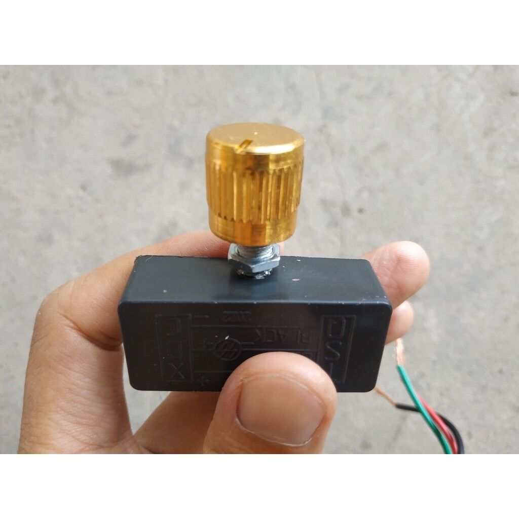Điều tốc 12v chiết áp chỉnh áp cho máy bơm mini 12v động cơ 775 12v núm chỉnh vàng đồng