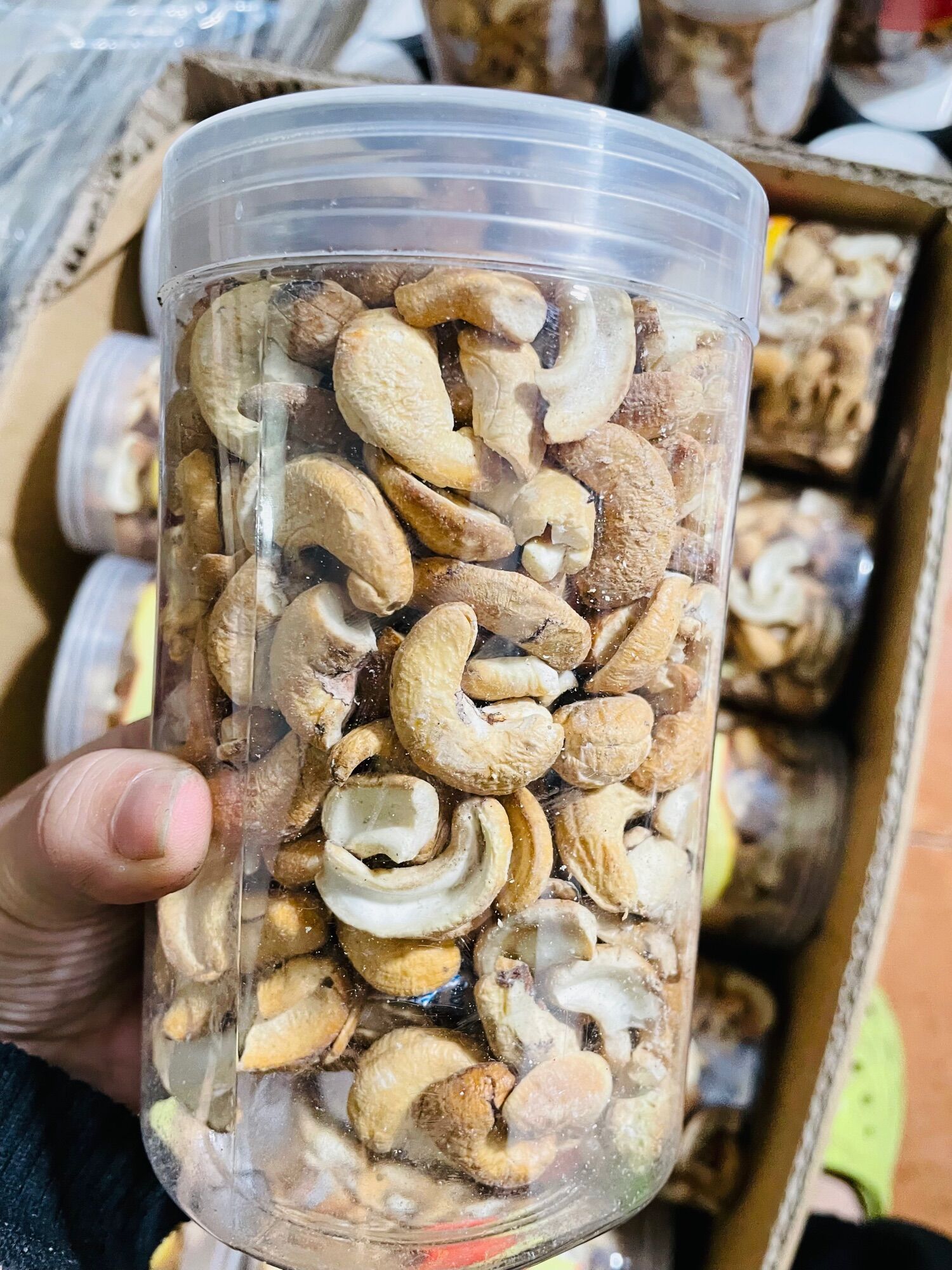 500gr Hạt điều rang muối vỡ sạch vỏ