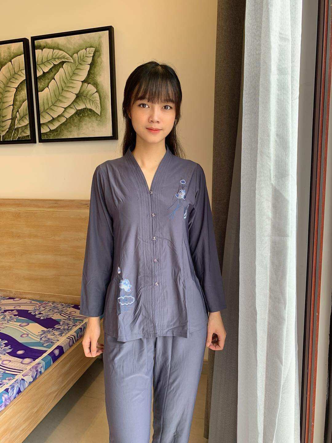 Đồ lam đi chùa. Mẫu balai thun