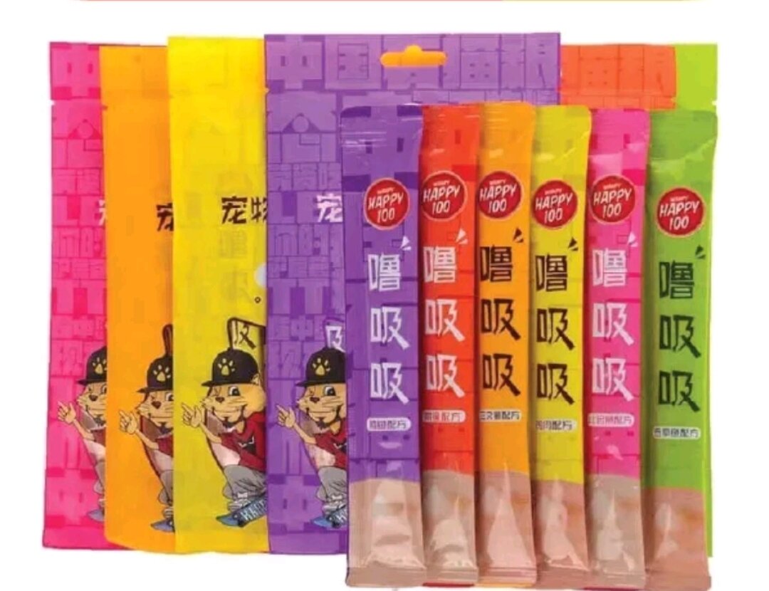 Súp Happy 100 cho mèo gói 5 thanh- Súp thưởng cho mèo