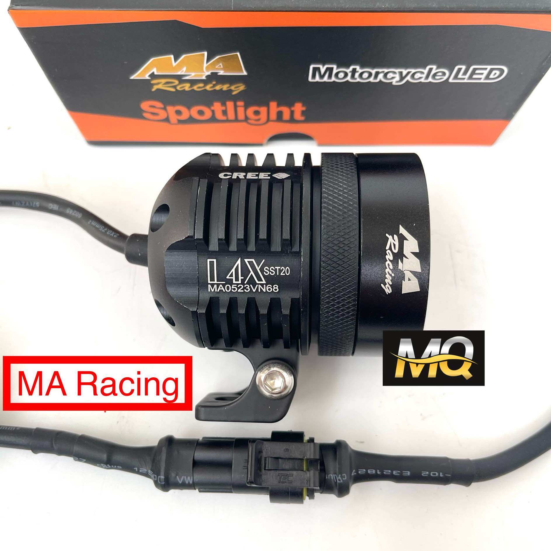 Đèn trợ sáng l4x sst20 chính hãng ma racing kính tím