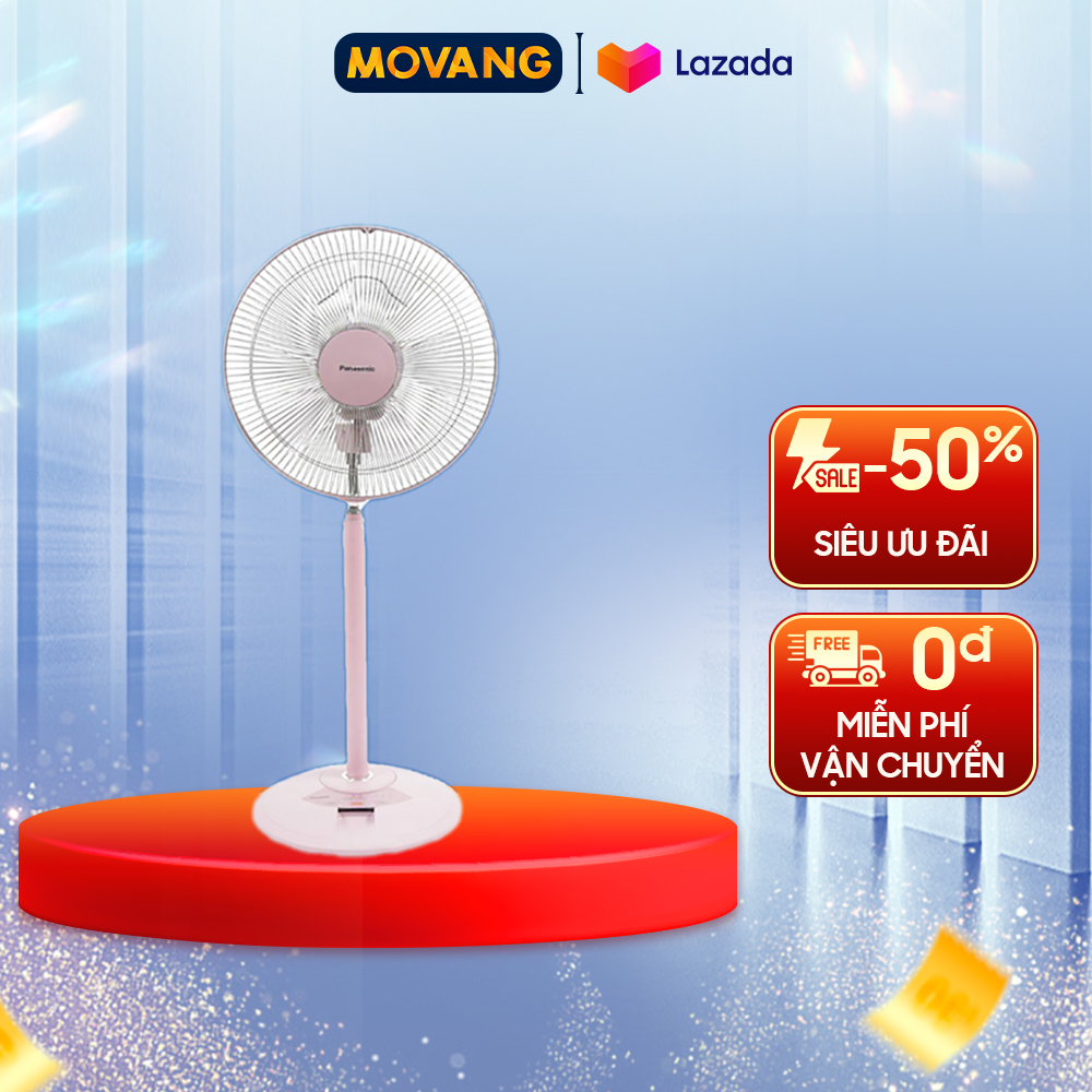- Quạt lửng remote Panasonic F-308NHP - Công suất 42W Điều khiển từ xa 3 mức gió Loại motor Bạc thau