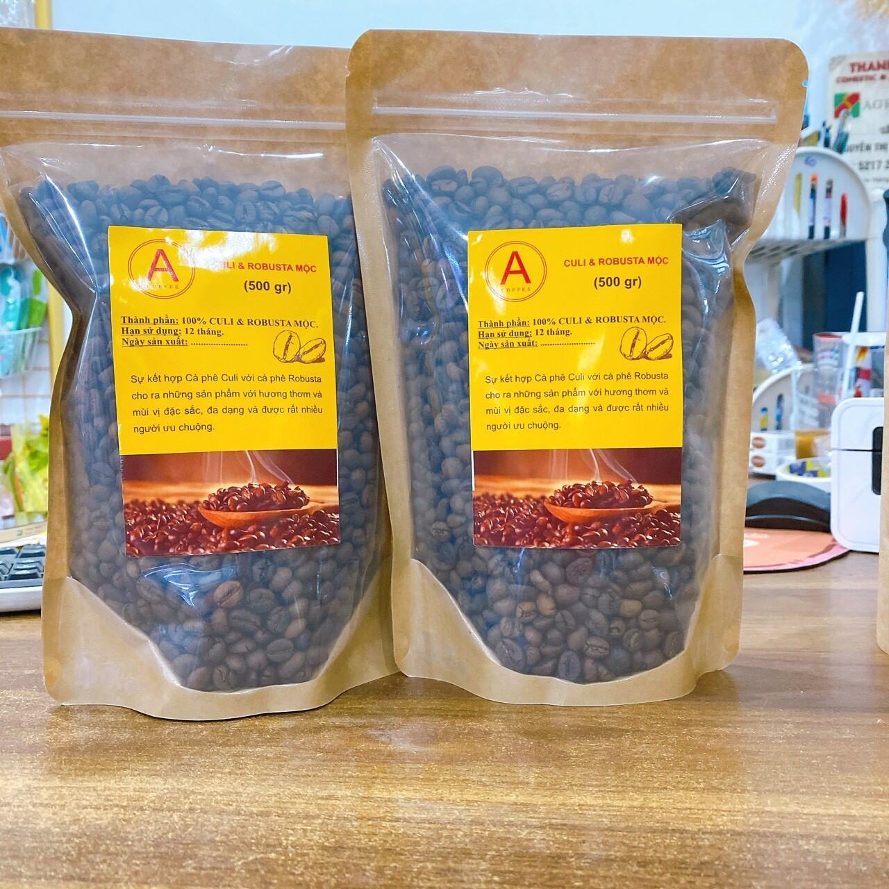 Cafe Culi mix Robusta nguyên chất Ban Mê Thuột 500g