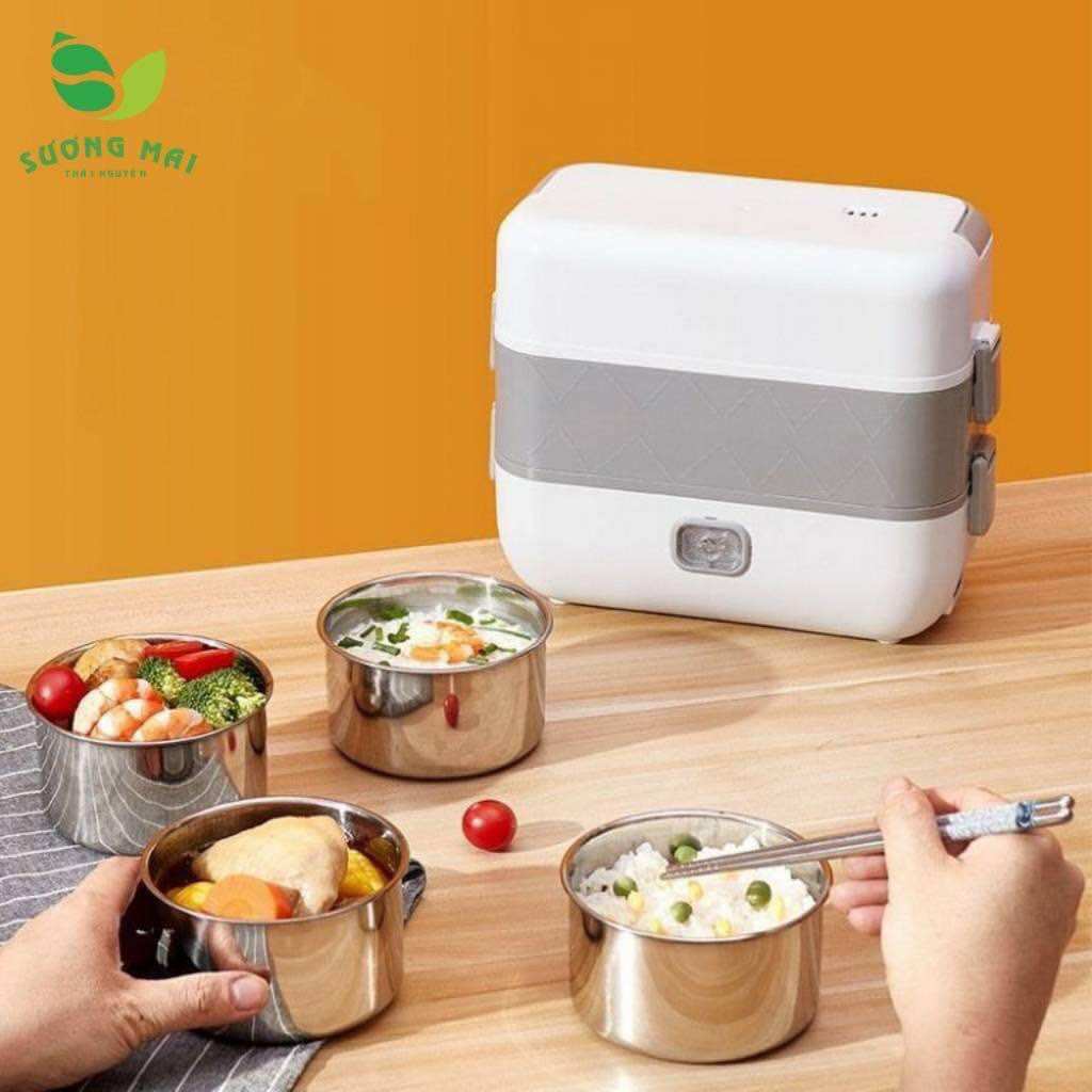 Hộp cơm cắm điện 4 ngăn tiện ích