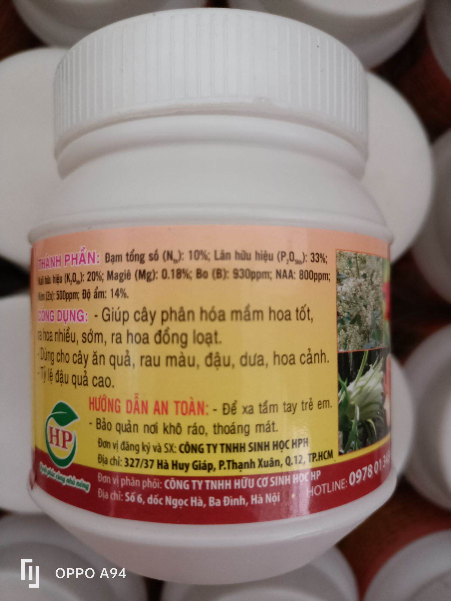 4 lọ Ra hoa bột