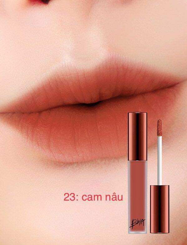 Son Bbia Last Velvet Lip Tint #23 Cam đất dòng son lì chất son mềm mịn không gây khô môi bám màu lâu