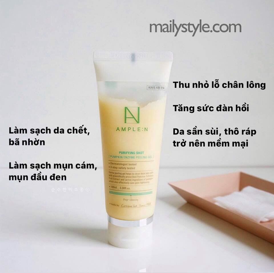 Tẩy da chết bí đỏ amplen