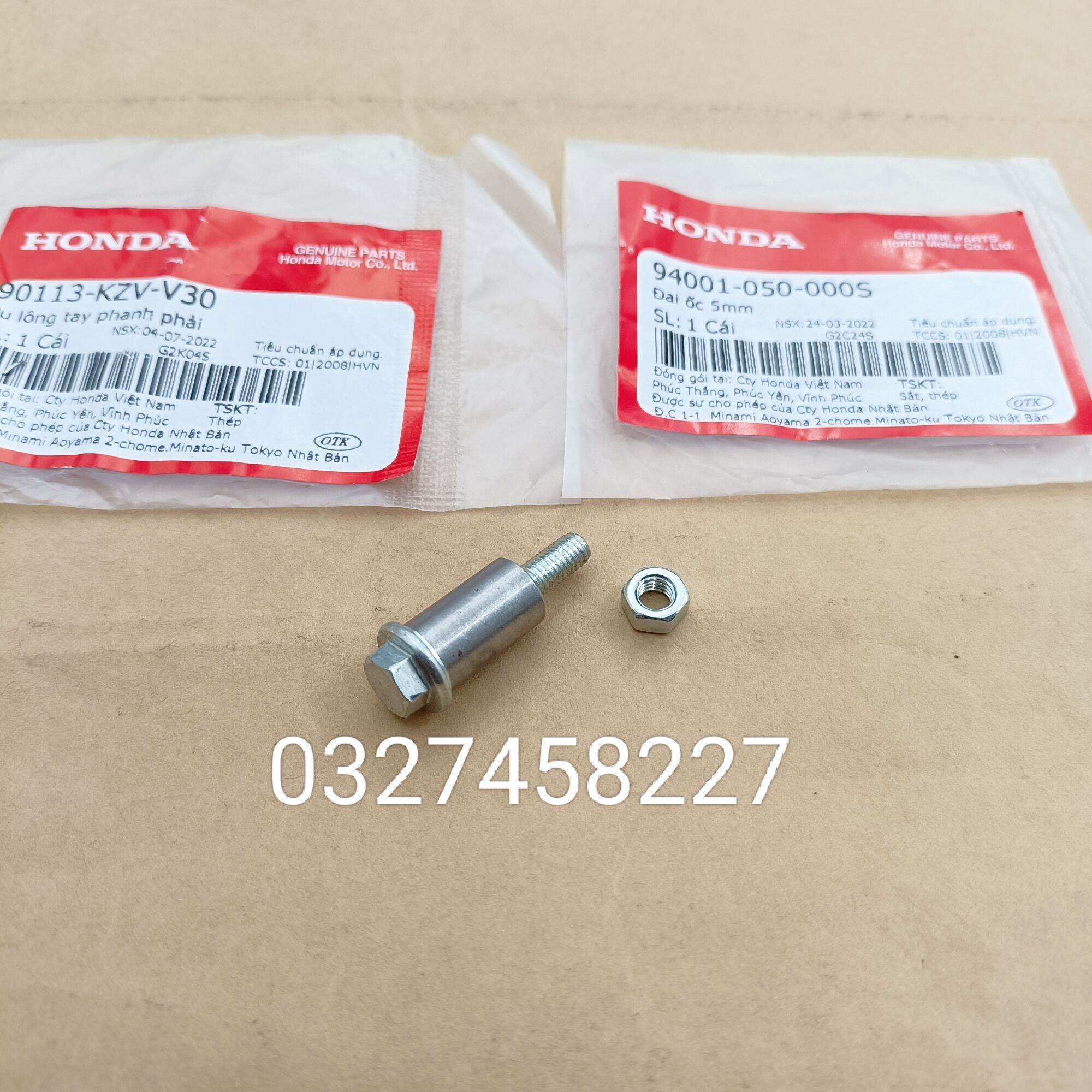 Ốc bắt tay thắng, phanh đùm xe wave a, alpha 110, blade... zin honda