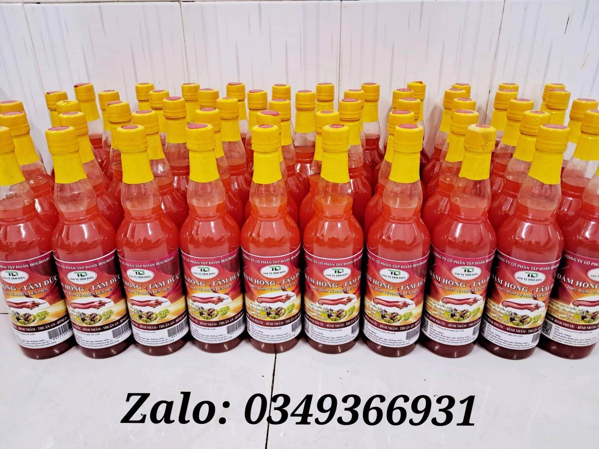 Dấm hồng lên men tự nhiên