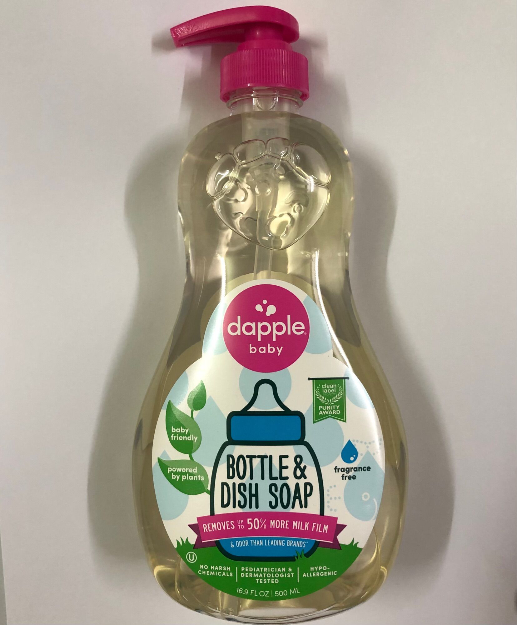 Nước rửa bình sữa Dapple Baby của Mỹ [KHÔNG MÙI]