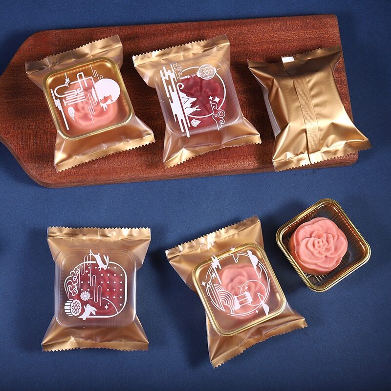 Túi đựng bánh trung thu thỏ mờ 50g /75g/ 125g 100c